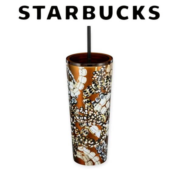 2025 Starbucks Batik Beads Cold Cup 24oz Stainless Steel NWT Limited Edition - Picture 1 of 8
